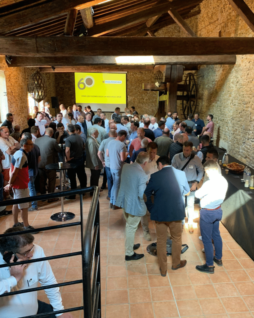 Lancement d'épareuses Rousseau. Journée de lancement de produits innovants, technologiques et techniques, dans un secteur très niche.