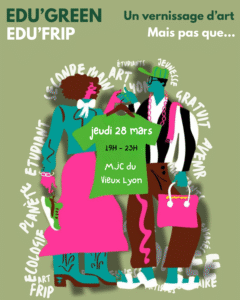 Edu'Green est aussi une friperie solidaire, gratuite réaliser avec des dons de vêtements d'étudiants.